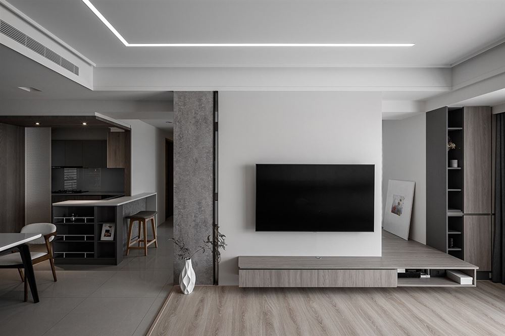 廣州市凱德山海連城現(xiàn)代簡約風(fēng)格三居室裝修案例