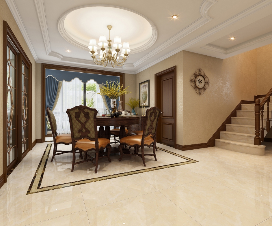 嘉興市大誠金廷府新中式風格五居室裝修案例