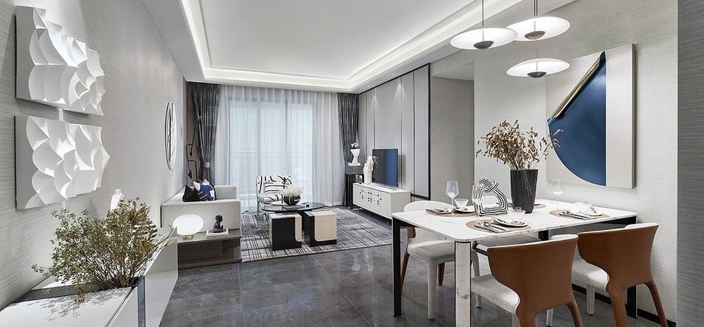 江門市美的公園天下現(xiàn)代簡約風(fēng)格三居室裝修案例