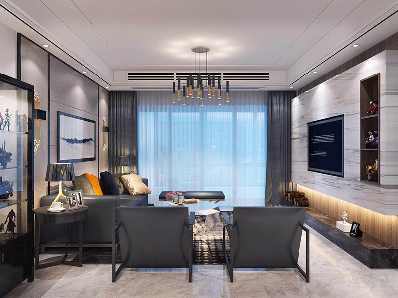 佛山市越秀星匯瀚府現代簡約風格三居室裝修案例