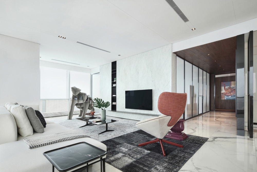 現代簡約風格室內設計家裝案例-客廳 現代簡約風格室內設計家裝案例-客廳