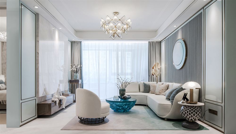 佛山市保利閱江臺歐式風格三居室裝修案例