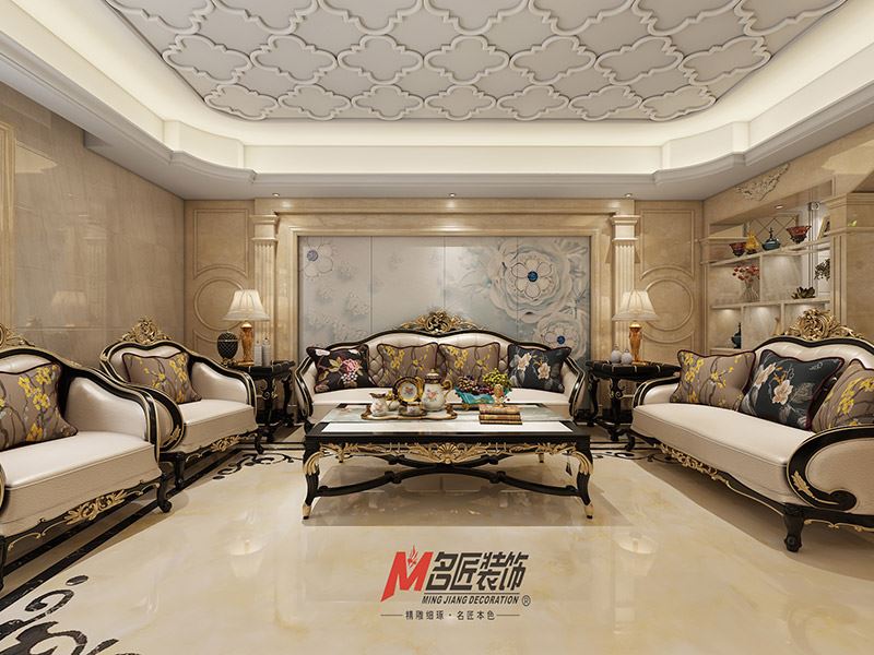 揭陽市港泰豪庭歐式風格三居室裝修案例