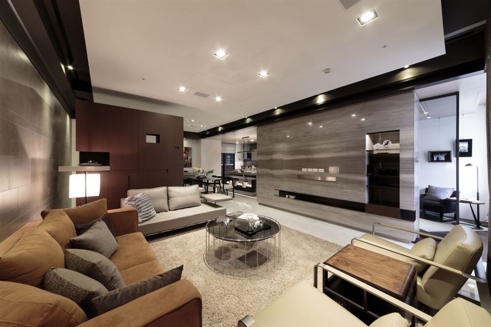 廣州市祈福繽紛匯輕奢風(fēng)格四居室裝修案例