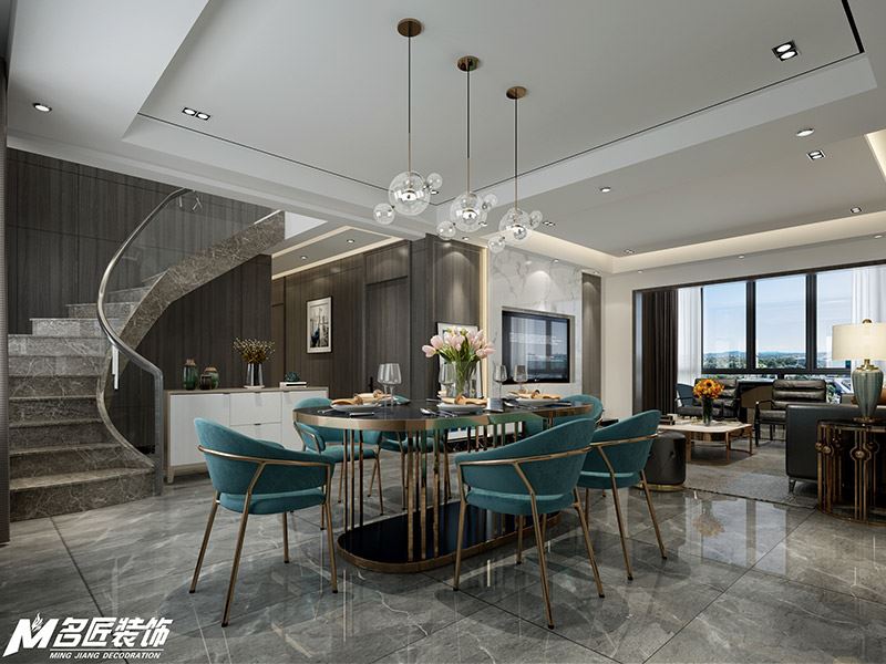 佛山市新希望悅瓏灣北歐風格復式裝修案例