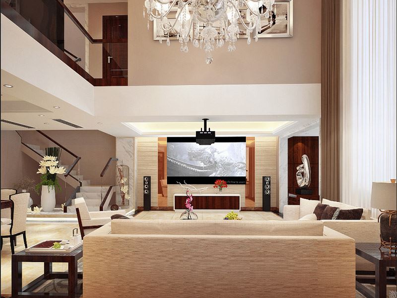 泰州市寶麗廣場現代風格別墅裝修案例