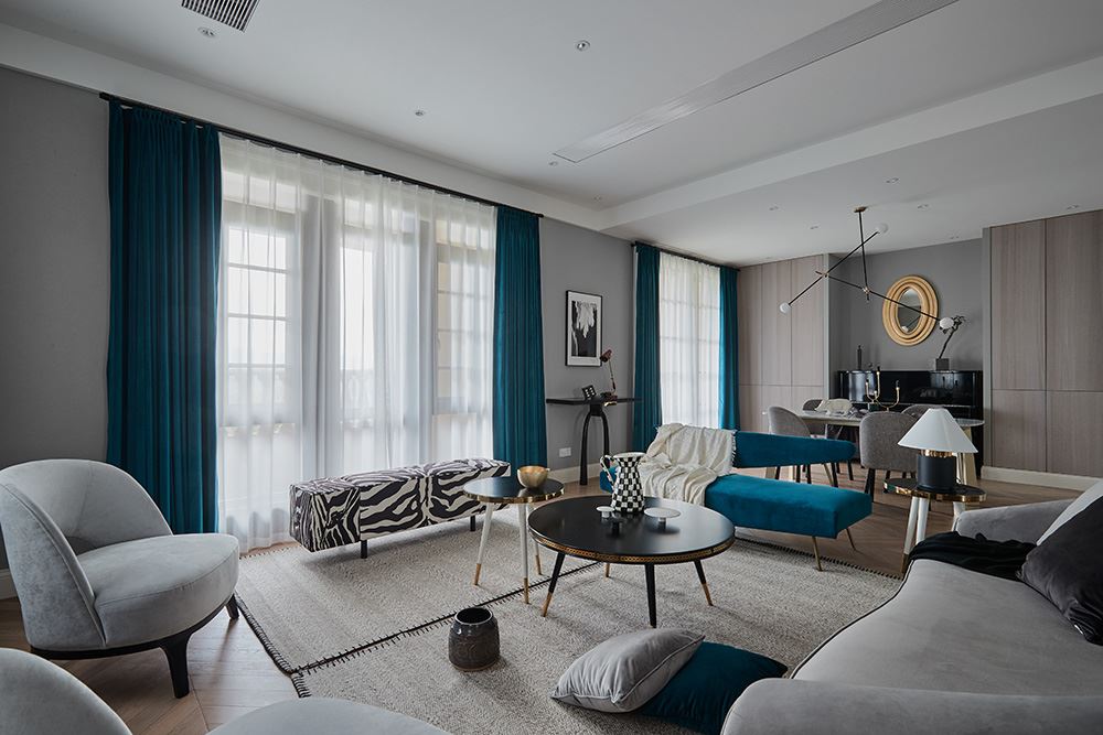 廣州市陽光城麗景灣輕奢風格三居室裝修案例