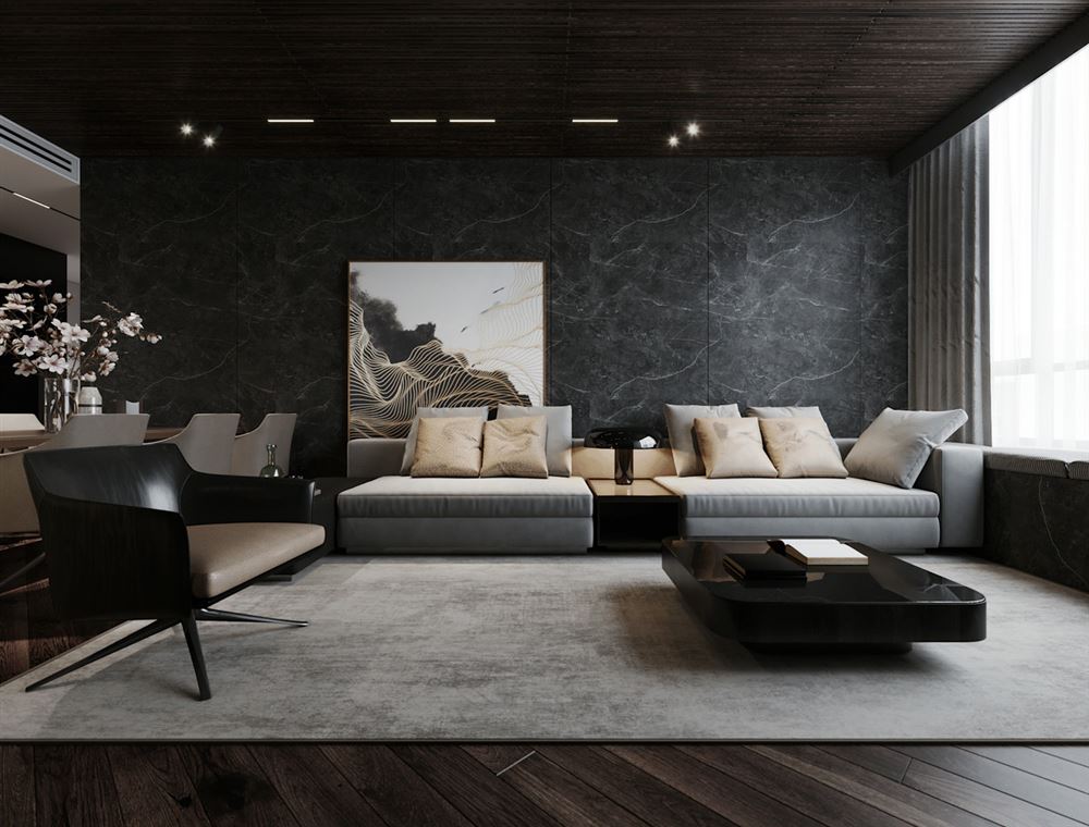 佛山市旭輝雅居樂清樾現代簡約風格四居室裝修案例