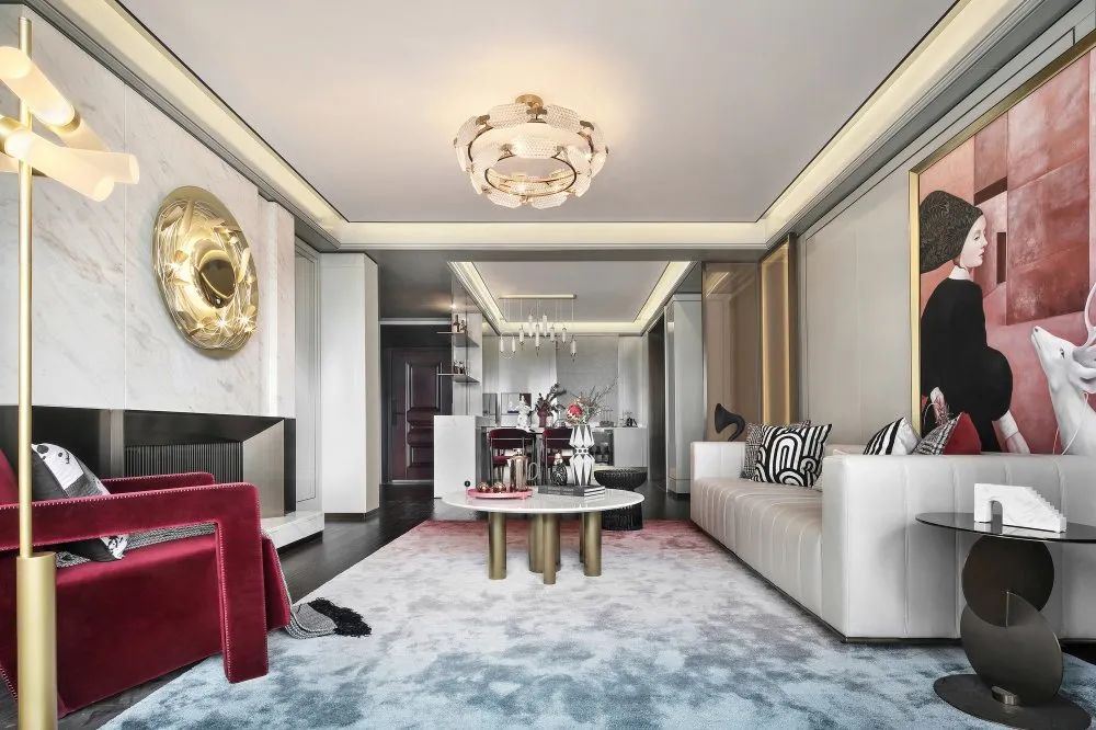 佛山市順德華潤置地廣場歐式風格四居室裝修案例