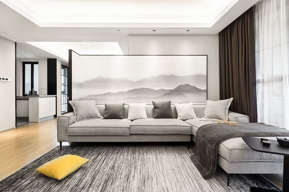 佛山市越秀星匯瀚府新中式風格三居室裝修案例