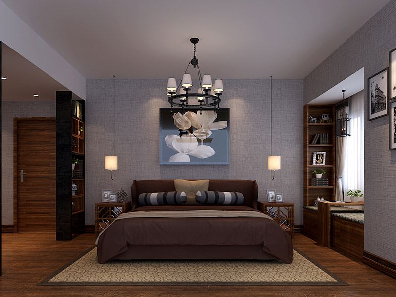 茂名市東方名苑新古典風格三居室裝修案例