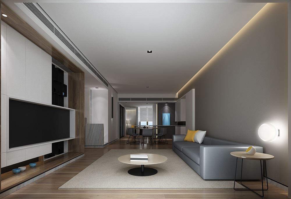 廣州市匯景新城輕奢風格四居室裝修案例