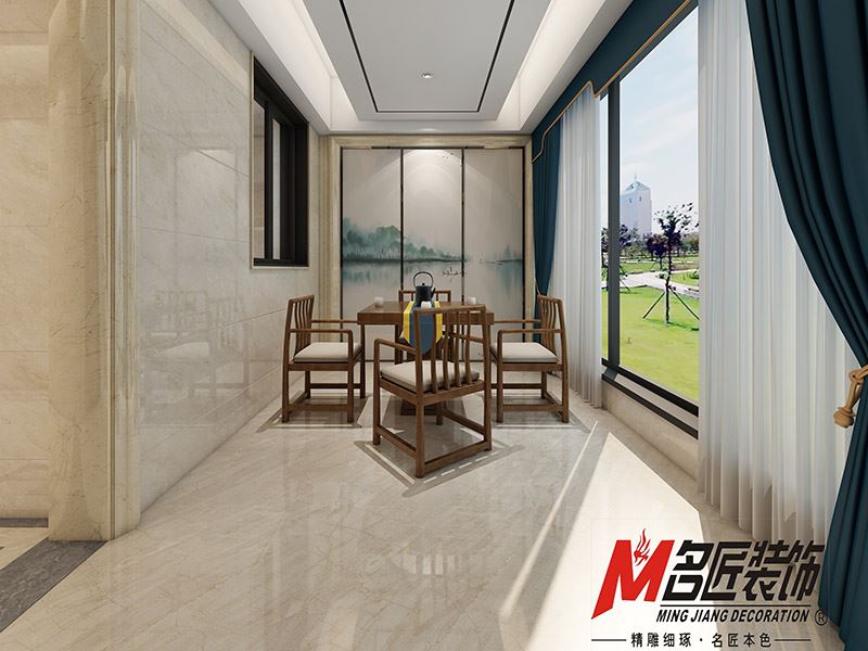 揭陽市濱江尚都現代風格三居室裝修案例