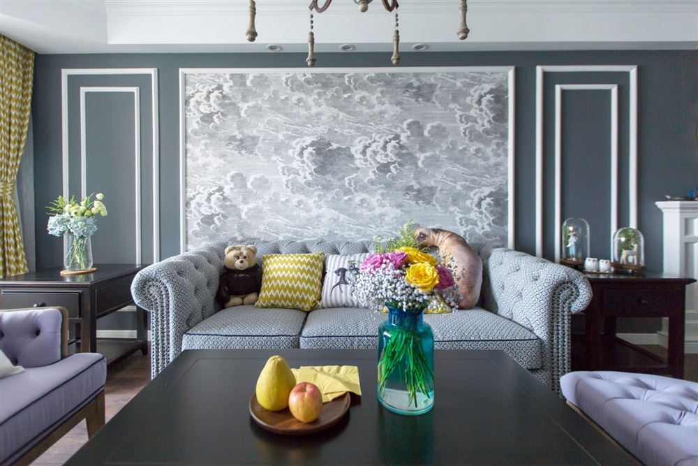 湛江市金地華庭美式風格三居室裝修案例