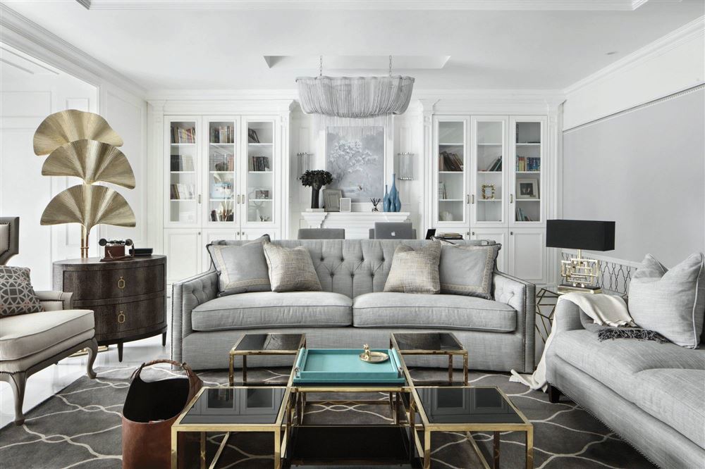 廣州市雅居樂富春山居輕奢風格四居室裝修案例