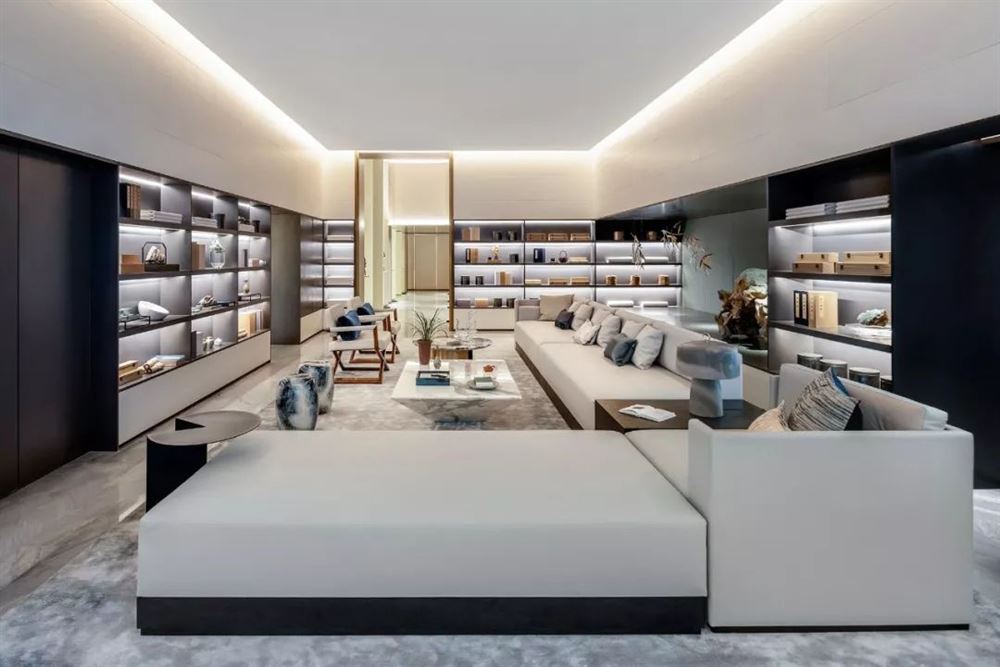 江門市保利大都會新中式風格四居室裝修案例