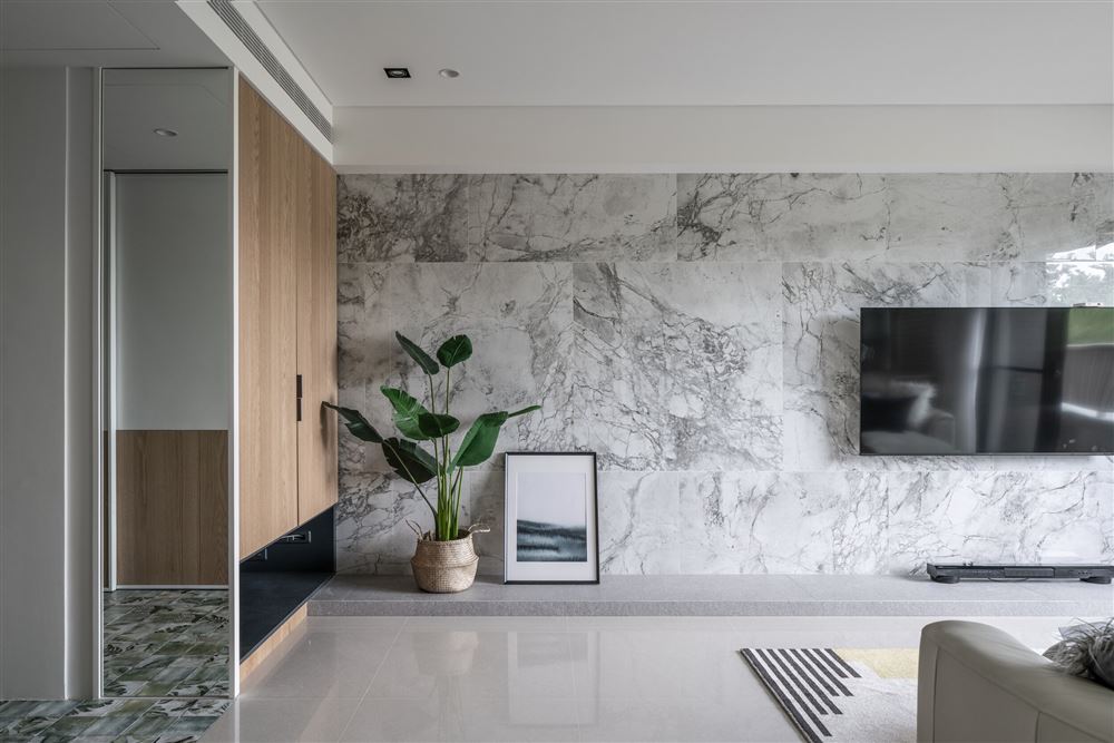 佛山市招商曦岸現代簡約風格三居室裝修案例