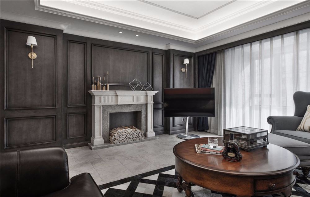 湛江市達信苑美式風格三居室裝修案例