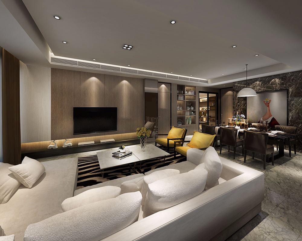 佛山市越秀星匯瀚府現代簡約風格別墅裝修案例