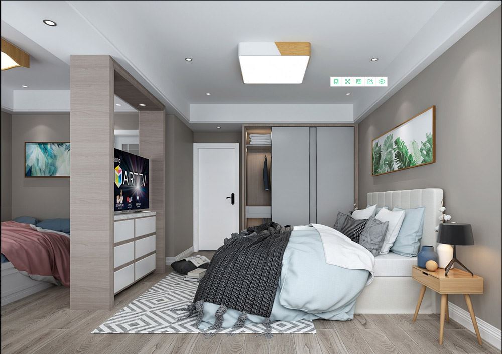 臺州市半島名苑現代簡約風格三居室裝修案例