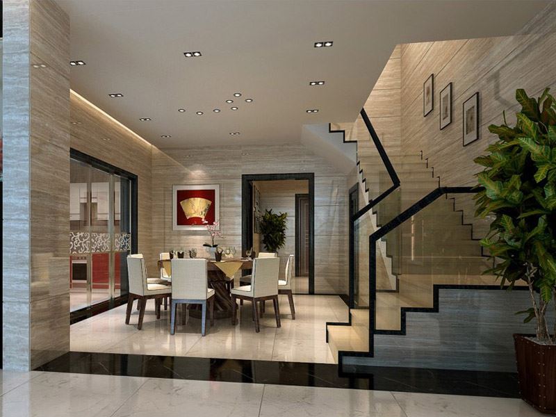 佛山市順德華潤置地廣場新中式風格別墅裝修案例