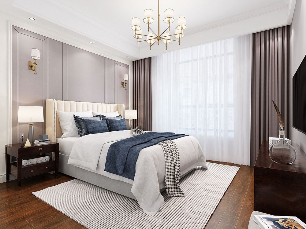 臺州市濱海灣花苑現代簡約風格二居室裝修案例