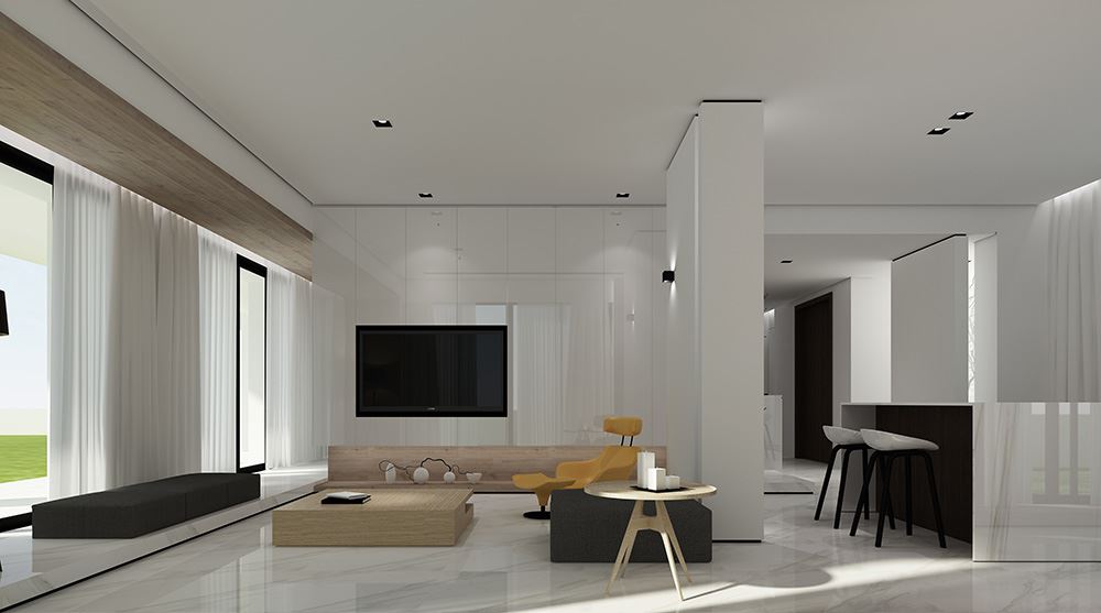 廣州市珠光御景壹號現代簡約風格別墅裝修案例