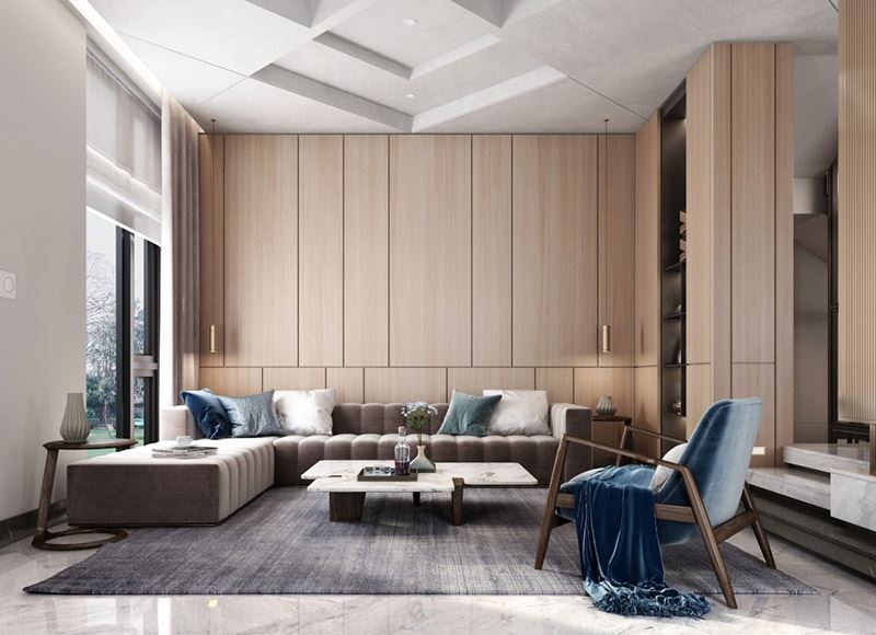 江門市保利大都會新中式風格別墅裝修案例