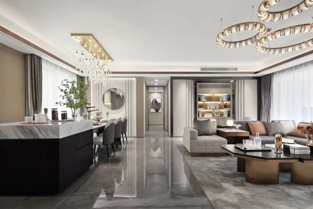 臺州市濱海苑歐式風格四居室裝修案例