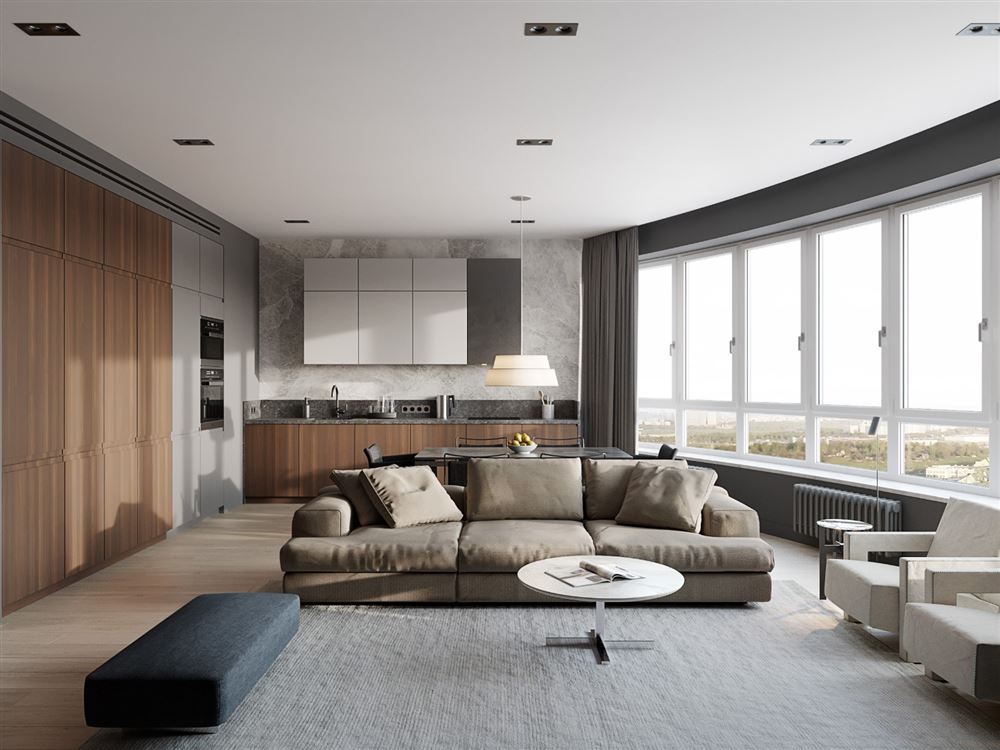 佛山市順德華潤置地廣場歐式風格三居室裝修案例