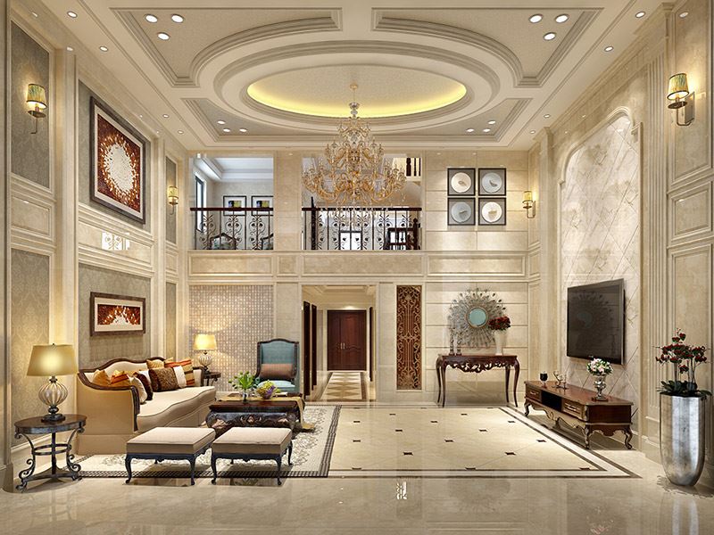 泰州市濱江首席輕奢風(fēng)格別墅裝修案例