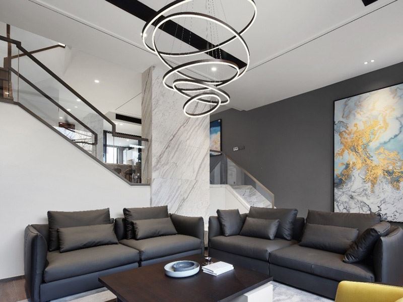 泰州市濱江新區(qū)富陽(yáng)社區(qū)歐式風(fēng)格復(fù)式裝修案例