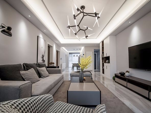 廣州市凱旋新世界現(xiàn)代簡(jiǎn)約風(fēng)格三居室裝修案例