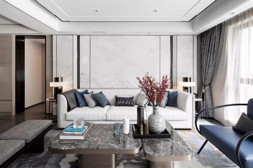 韶關市保利東灣新中式風格別墅裝修案例