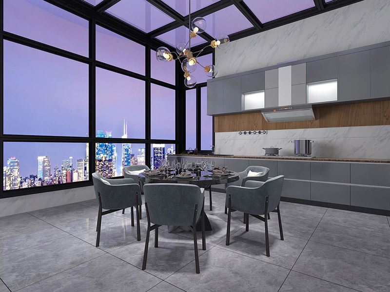 臺州市鉑金家園輕奢風格平層裝修案例