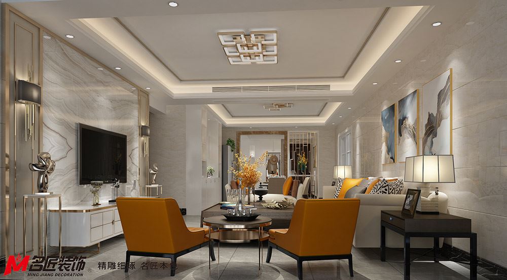 茂名市長安小區歐式風格三居室裝修案例