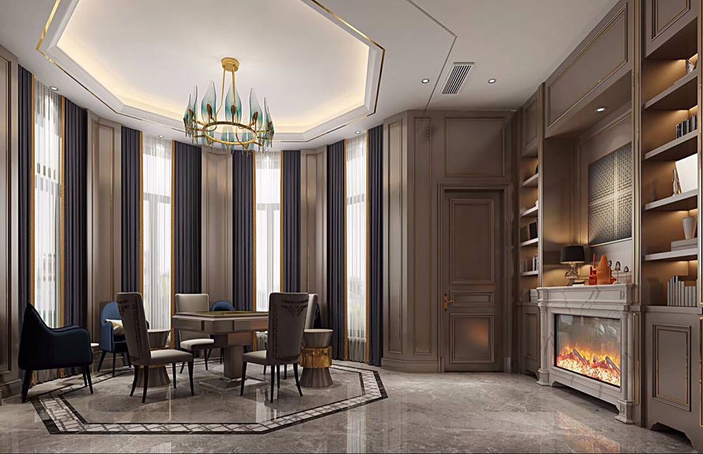 佛山市旭輝雅居樂清樾輕奢風格別墅裝修案例