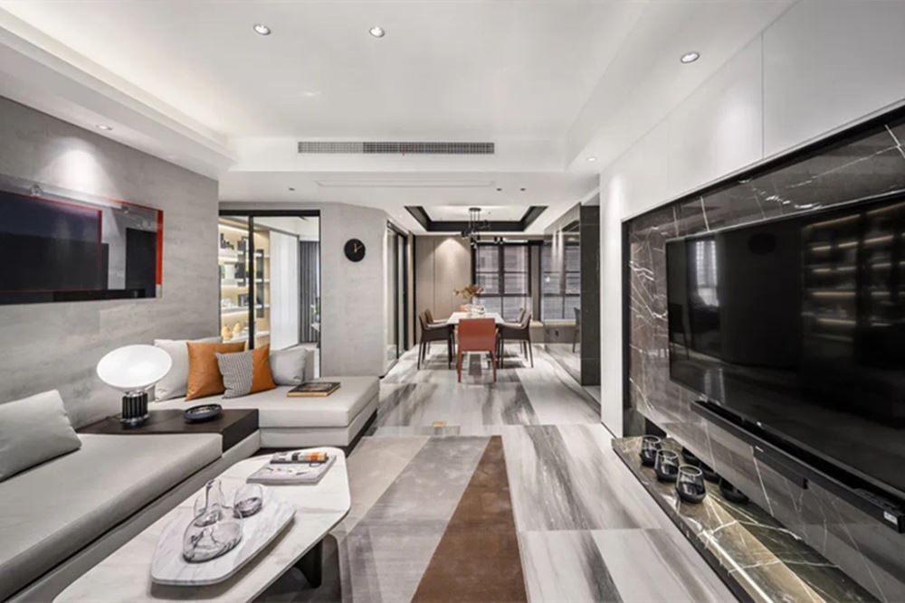 廣州市祈福繽紛匯現(xiàn)代簡(jiǎn)約風(fēng)格三居室裝修案例