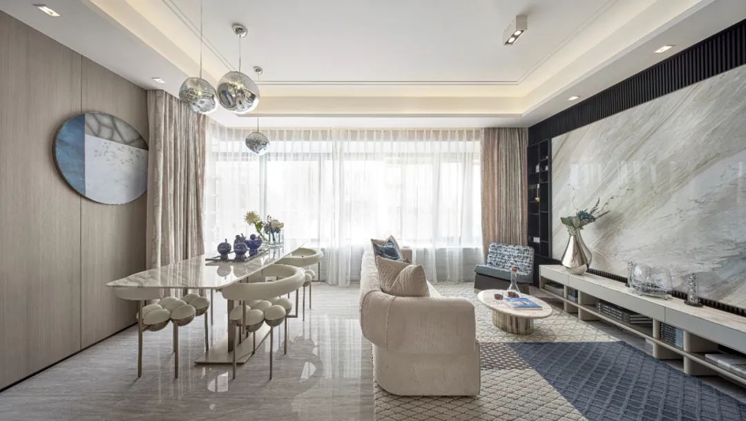 廣州市遠東&middot;御江豪庭現代簡約風格三居室裝修案例