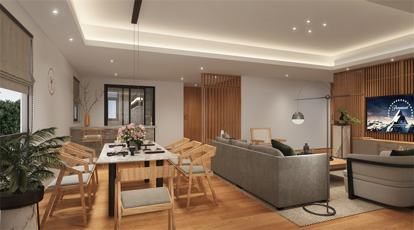 廣州市遠東&middot;御江豪庭現代簡約風格四居室裝修案例