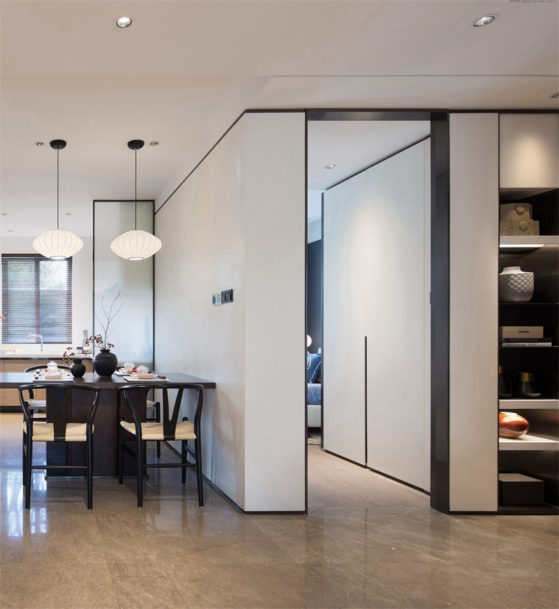 廣州市疊翠峰新中式風格四居室裝修案例