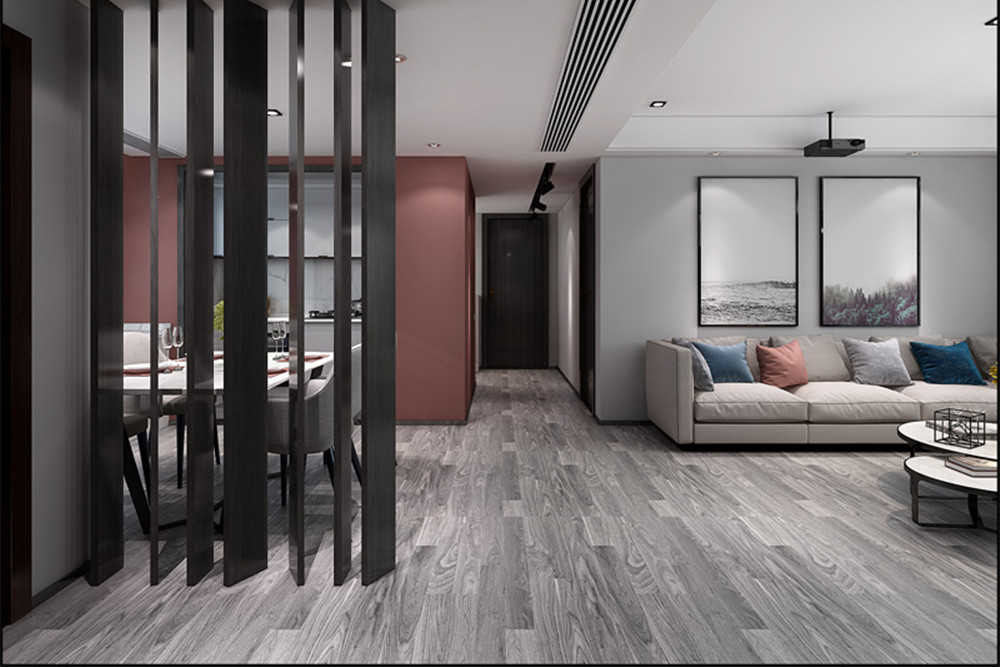 合肥市孔雀城時代北宸現代簡約風格三居室裝修案例