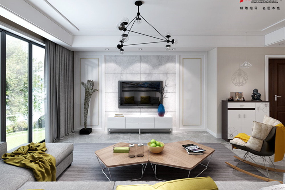 合肥市萬科未來之光現代簡約風格三居室裝修案例