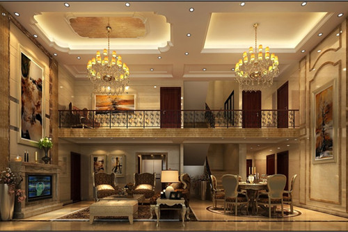 海口201-300平米歐式風(fēng)格觀瀾湖官邸裝修設(shè)計案例
