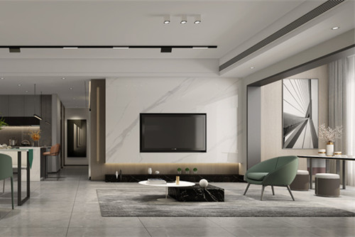 海口101-200平米現代簡約風格濱江海岸三期裝修設計效果圖