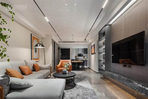 常州市綠都萬和城七區現代簡約風格三居室裝修案例