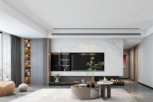 江門市嶺江一品現(xiàn)代簡約風(fēng)格三居室裝修案例