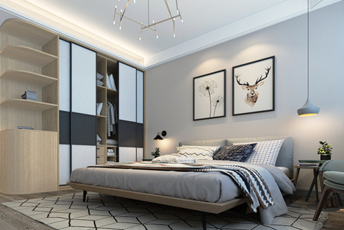 百色市田林縣富源小區北歐風格三居室裝修案例