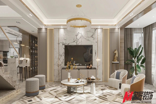 福州市金地&middot;天禧現代風格四居室裝修案例