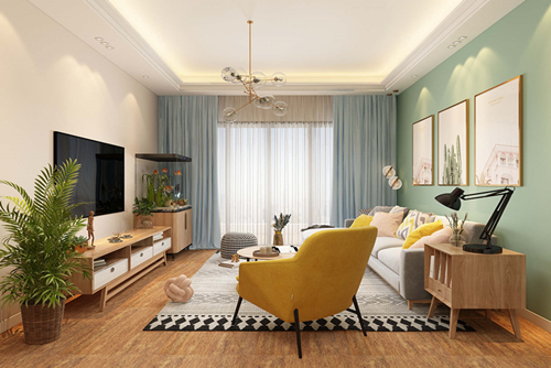 廣州市遠東&middot;御江豪庭北歐風格四居室裝修案例